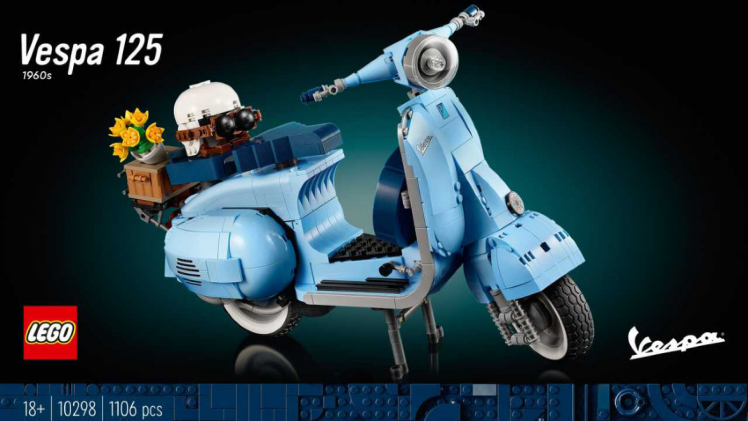 autos, cars, piaggio, vespa, this lego vespa 125 kit is timeless 1960s scooter perfection achieved