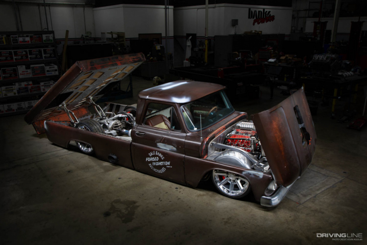 autos, cars, domestic, a rusty custom ’66 chevy pickup named lokjaw