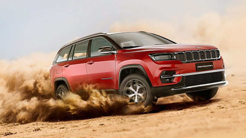 autos, cars, jeep, jeep meridian three-row suv for india unveiled
