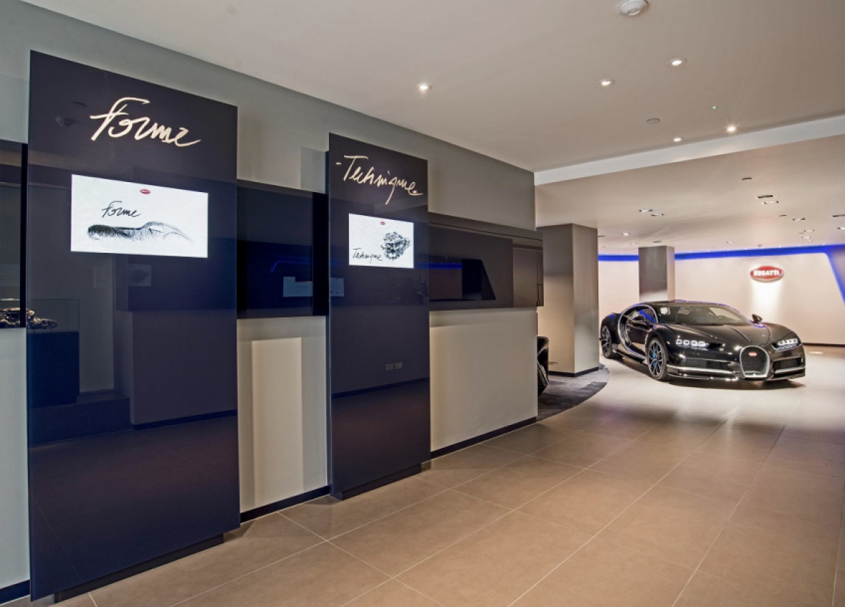 autos, bugatti, car brands, cars, bugatti reopens showroom in uk