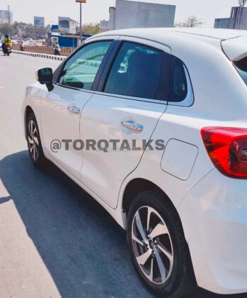 cars, reviews, toyota, 2022 toyota glanza white colour spied undisguised in chennai