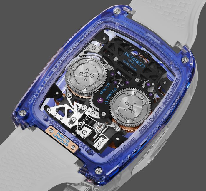 autos, bugatti, cars, news, bugatti chiron, watches, latest bugatti chiron timepiece from jacob & co has blue sapphire crystal case, costs $1.5 million