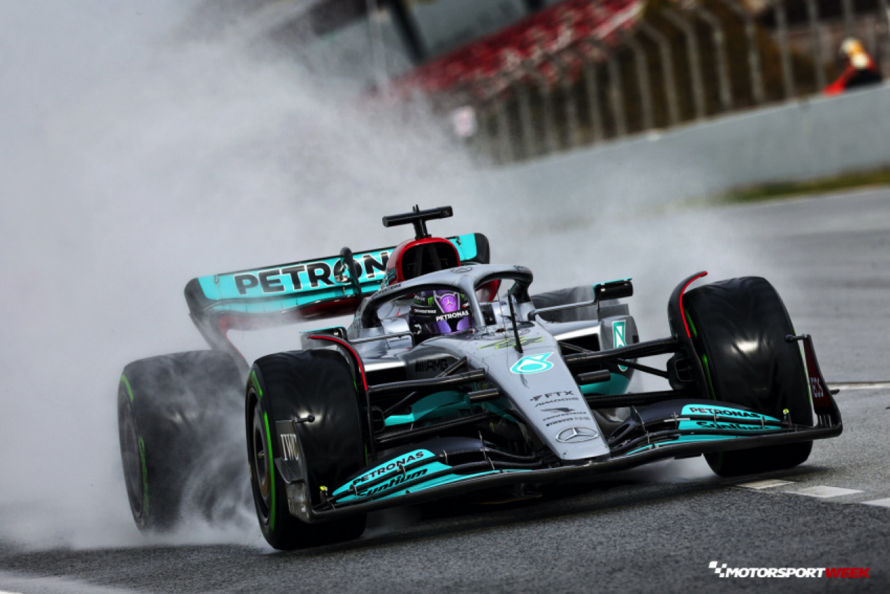 autos, formula 1, motorsport, f1testing, gallery, gallery: wet tyres make an appearance on final barcelona test day