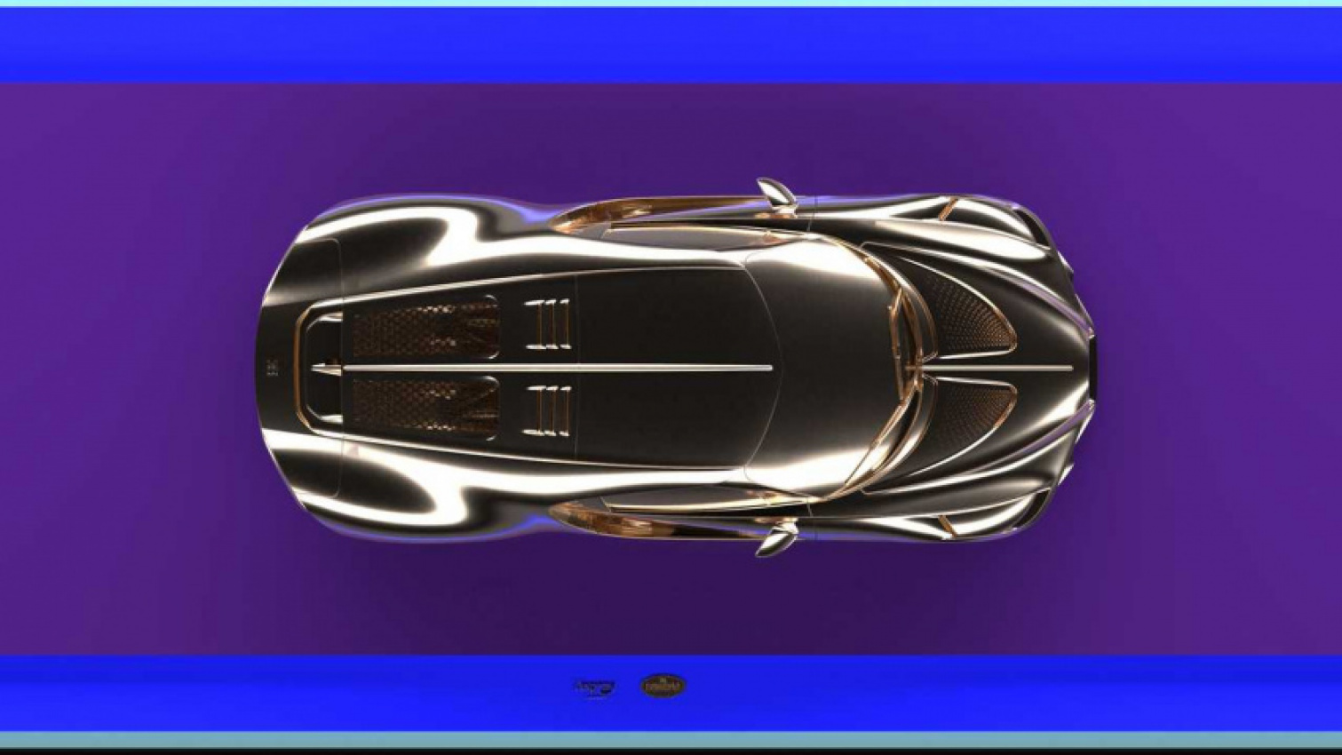 autos, bugatti, cars, bugatti la voiture noire gold sculpture is as unique as the real car