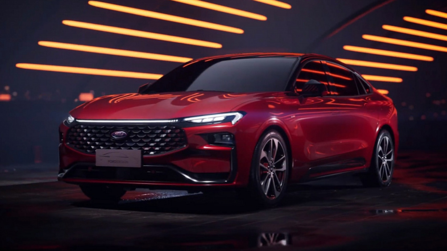 autos, cars, ford, news, china, ford mondeo, ford videos, video, 2023 ford mondeo st-line debuts in china with sporty bumpers and a massive screen