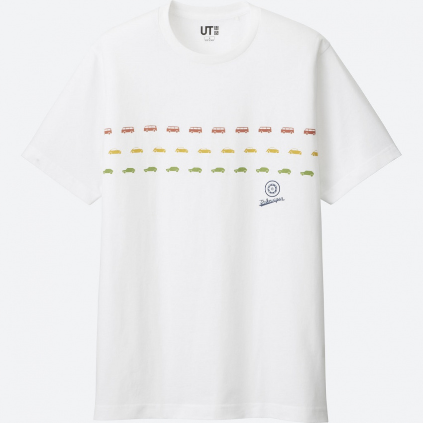 autos, car brands, cars, volkswagen, automotive, clothing, fashion, malaysia, uniqlo, volkswagen beetle, the volkswagen beetle, golf gti and kombi are now on uniqlo t-shirts