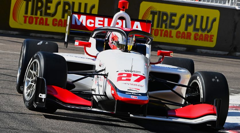 all indycar, autos, cars, mcelrea earns pole for indy lights opener