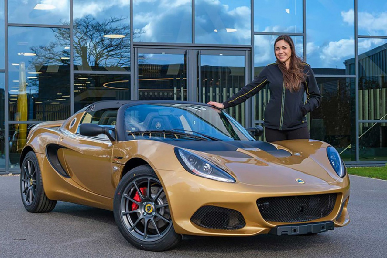 autos, cars, lotus, final lotus elise built gifted to woman that inspired its name