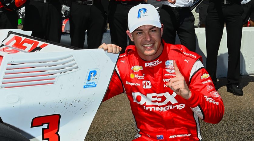 all indycar, autos, cars, mclaughlin delivers first pole in st. petersburg