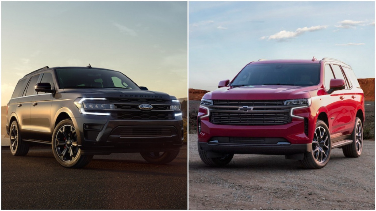 autos, cars, ford, expedition, ford expedition, small, midsize & large suv models, tahoe, 2022 ford expedition vs. 2022 chevy tahoe: consumer reports picks the better large suv for tall drivers