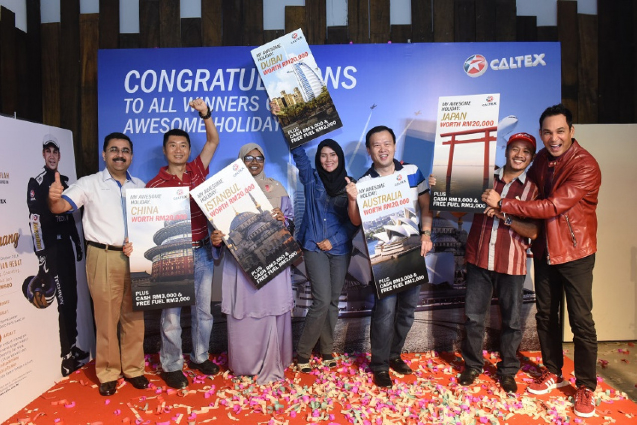 autos, cars, featured, automotive, b infinite card, caltex, caltex journey card, chevron, chevron malaysia ltd, contest, fuel, malaysia, mydin, promotion, caltex names awesome holiday package winners and announces new spend & sweep promotion