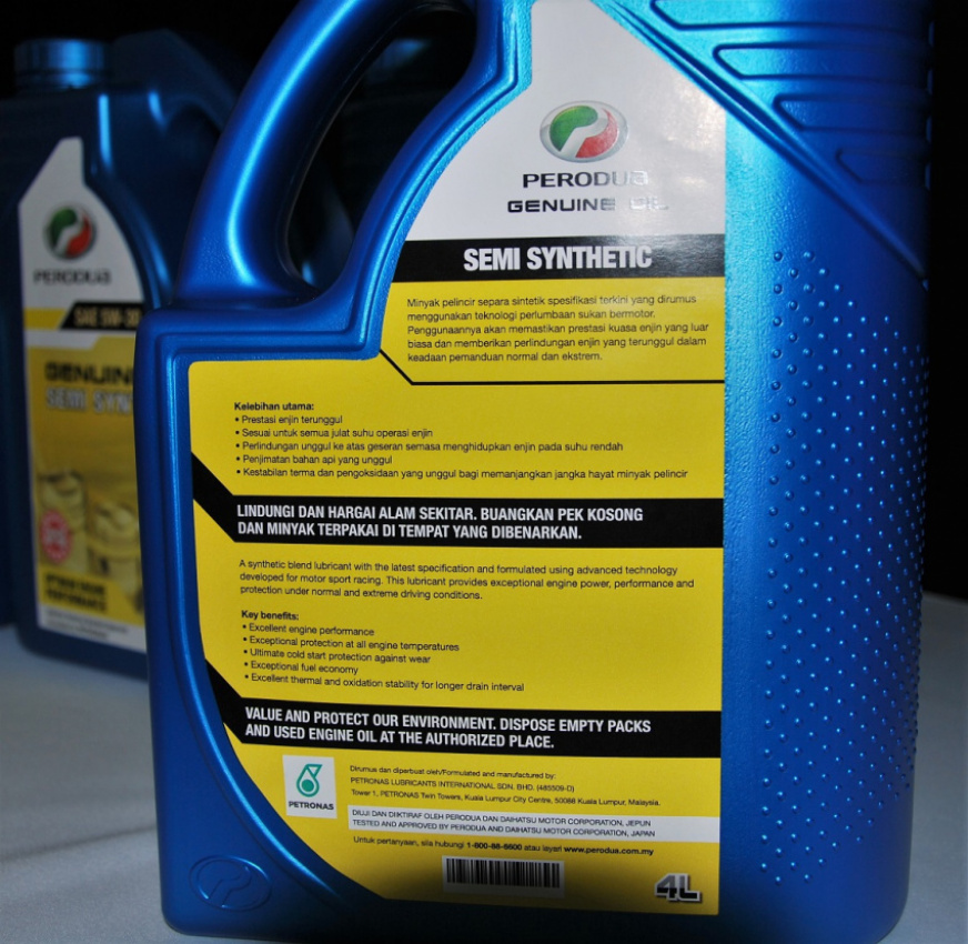 autos, car brands, cars, engine oil, perodua, petronas, perodua extends deal with petronas lubricants and introduces new engine oil