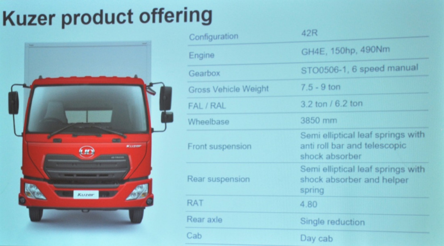 autos, cars, commercial vehicles, light duty truck, malaysia, truck, ud trucks, ud kuzer light duty truck to be launched in malaysia q2 2019
