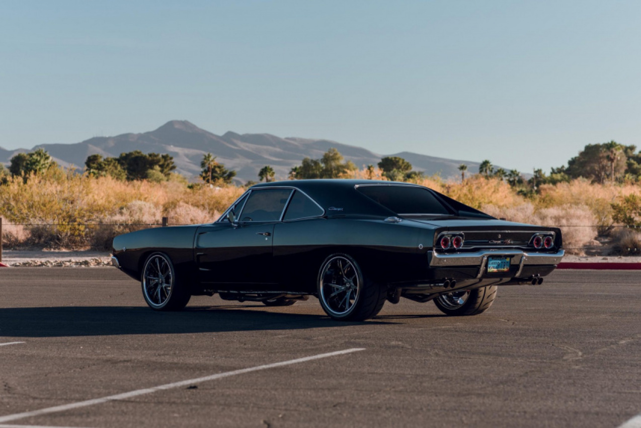 autos, cars, dodge, geo, news, auction, dodge charger, restomod, used cars, this gorgeous 1968 dodge charger restomod has modern hemi power and classic good looks
