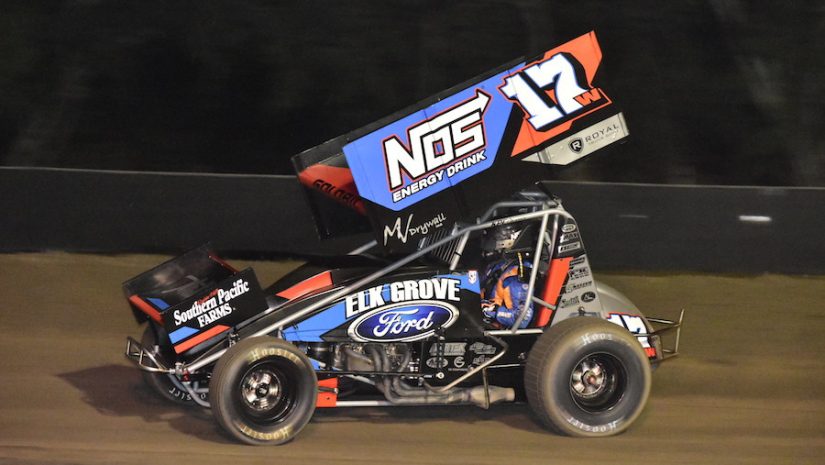 all sprints & midgets, autos, cars, ford, golobic grabs hanford 360 prize