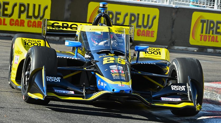 all indycar, autos, cars, colton herta paces st. petersburg warmup