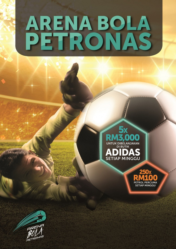 autos, cars, featured, malaysia, petronas, promotions, world cup, petronas arena bola campaign offers gift cards and adidas shopping spree