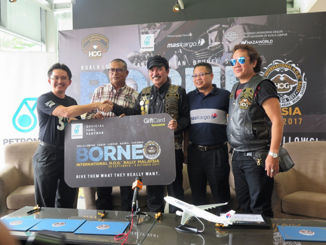 autos, bikes, cars, harley-davidson, naza world, the borneo international h.o.g. rally malaysia 2017 signs on fuel & logistics partners