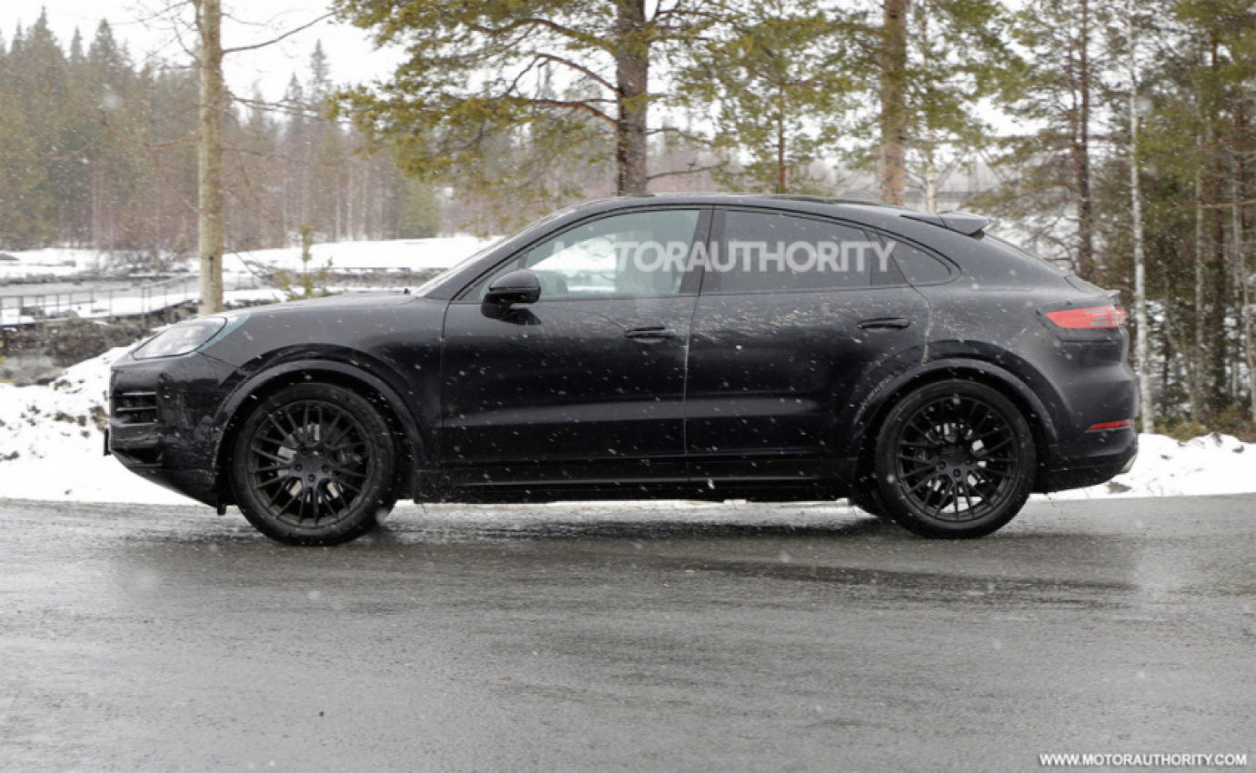 autos, cars, porsche, luxury cars, performance, porsche cayenne, porsche cayenne news, porsche news, spy shots, suvs, videos, vnex, youtube, 2023 porsche cayenne coupe spy shots and video: major changes pegged for mid-cycle refresh