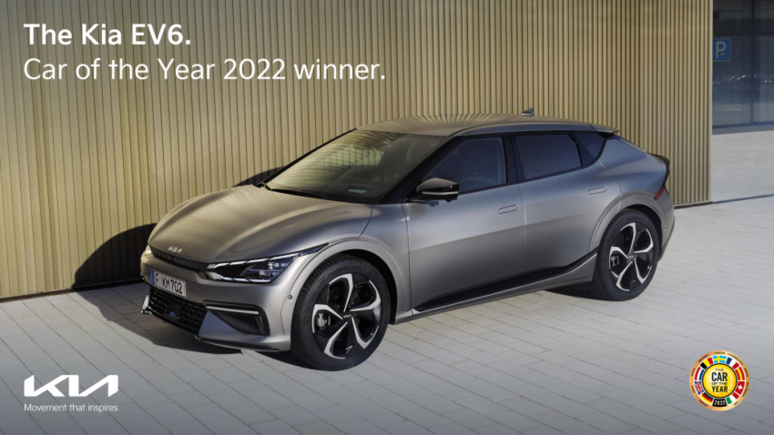 autos, brand content, cars, kia, technology, award, awards, electric, electric vehicle, kia ev6 named 2022 european car of the year
