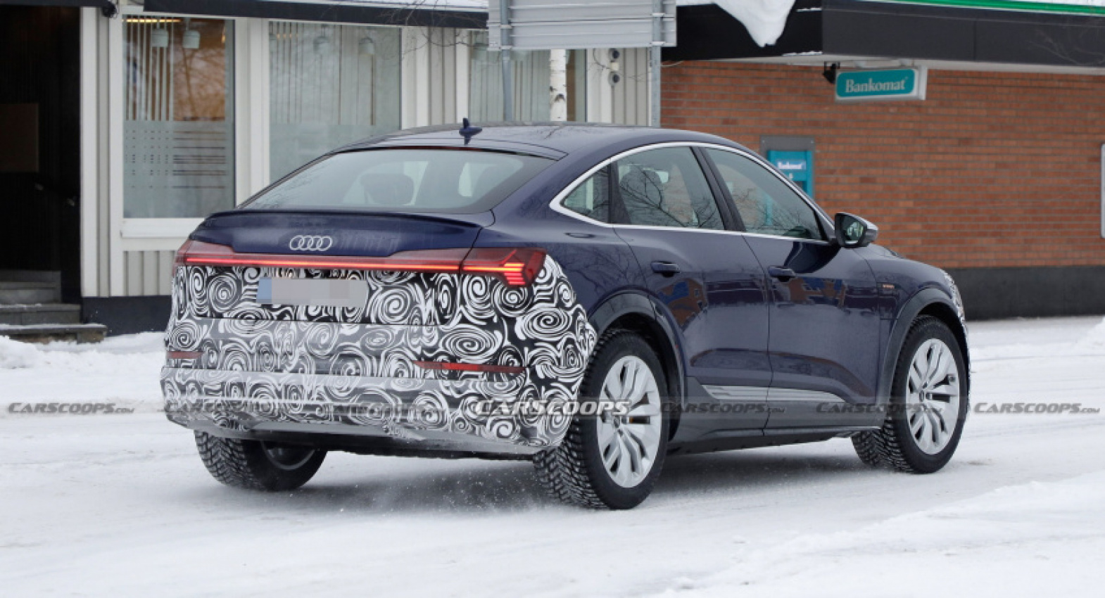 audi, autos, cars, news, audi e-tron, audi scoops, electric vehicles, scoops, updated 2023 audi e-tron sportback spotted wearing less camo than ever