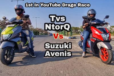 article, autos, cars, suzuki, drag race battle: suzuki avenis vs tvs ntorq