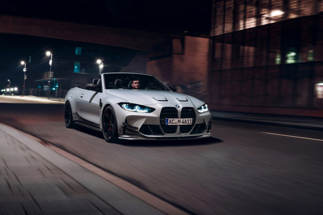 autos, bmw, cars, hp, news, ram, ac schnitzer, bmw m4, tuning, bmw m4 convertible tuned by ac schnitzer gets up to 602 hp and more visual drama