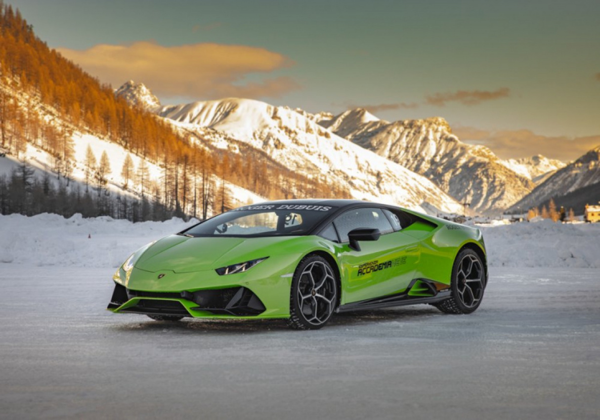 autos, cars, lamborghini, reviews, lamborghini invites its customers to unleash their bulls in the snow