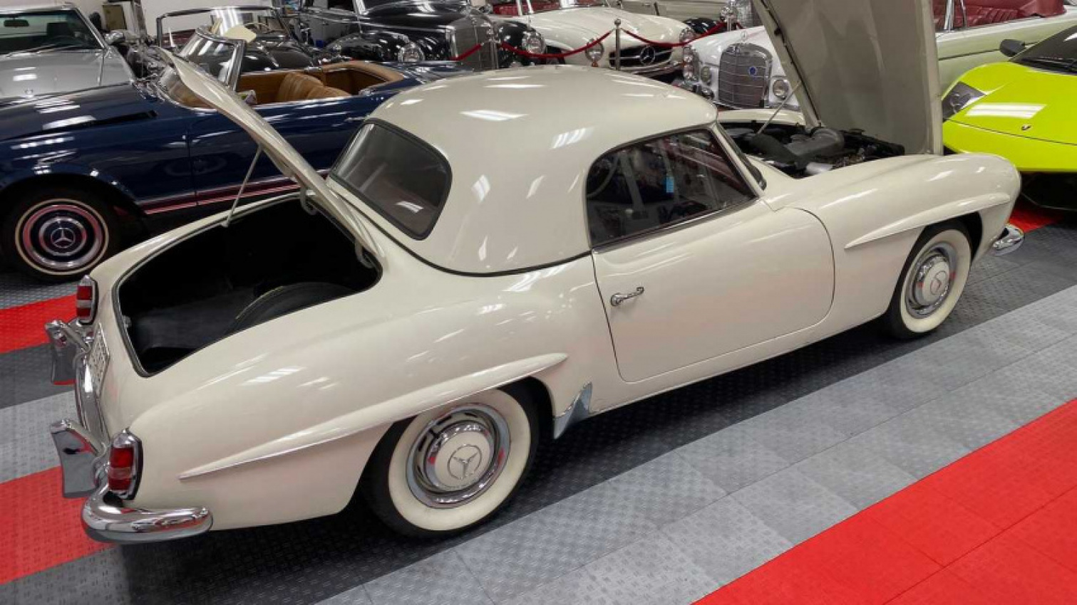 autos, cars, mercedes-benz, mercedes, this 1957 mercedes 190 sl is undergoing a yearlong restoration