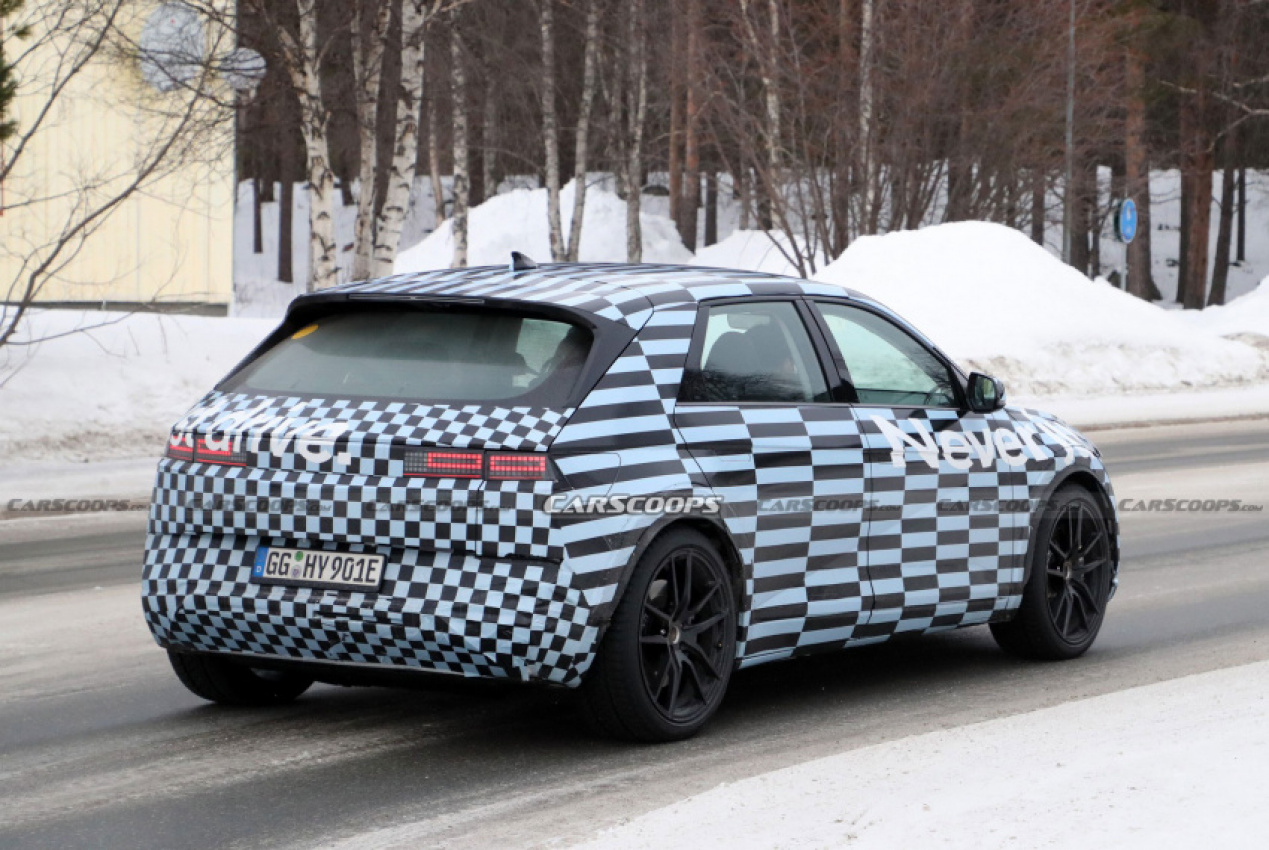 autos, cars, hp, hyundai, news, electric vehicles, hyundai ioniq, hyundai ioniq 5, hyundai scoops, scoops, new hyundai ioniq 5 n spied, could have a dual motor all-wheel drive system with 577 hp