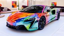 autos, cars, hypercar, mclaren, supercar, this colorful mclaren puts art in the artura hybrid supercar