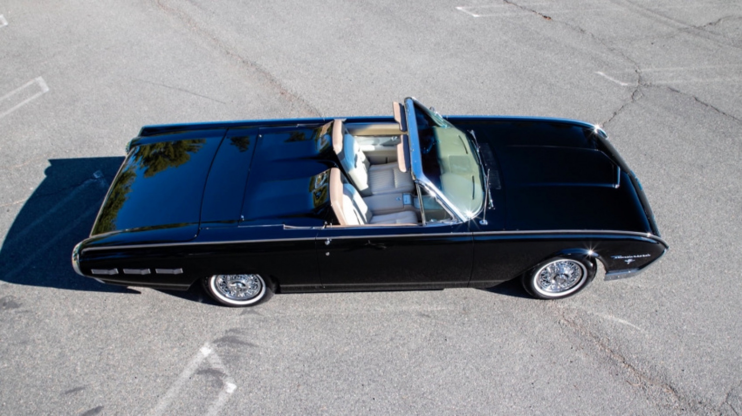 autos, cars, ford, hp, news, auction, classics, ford thunderbird, used cars, rare 390 hp m-code roadster is a 1962 ford thunderbird with talons