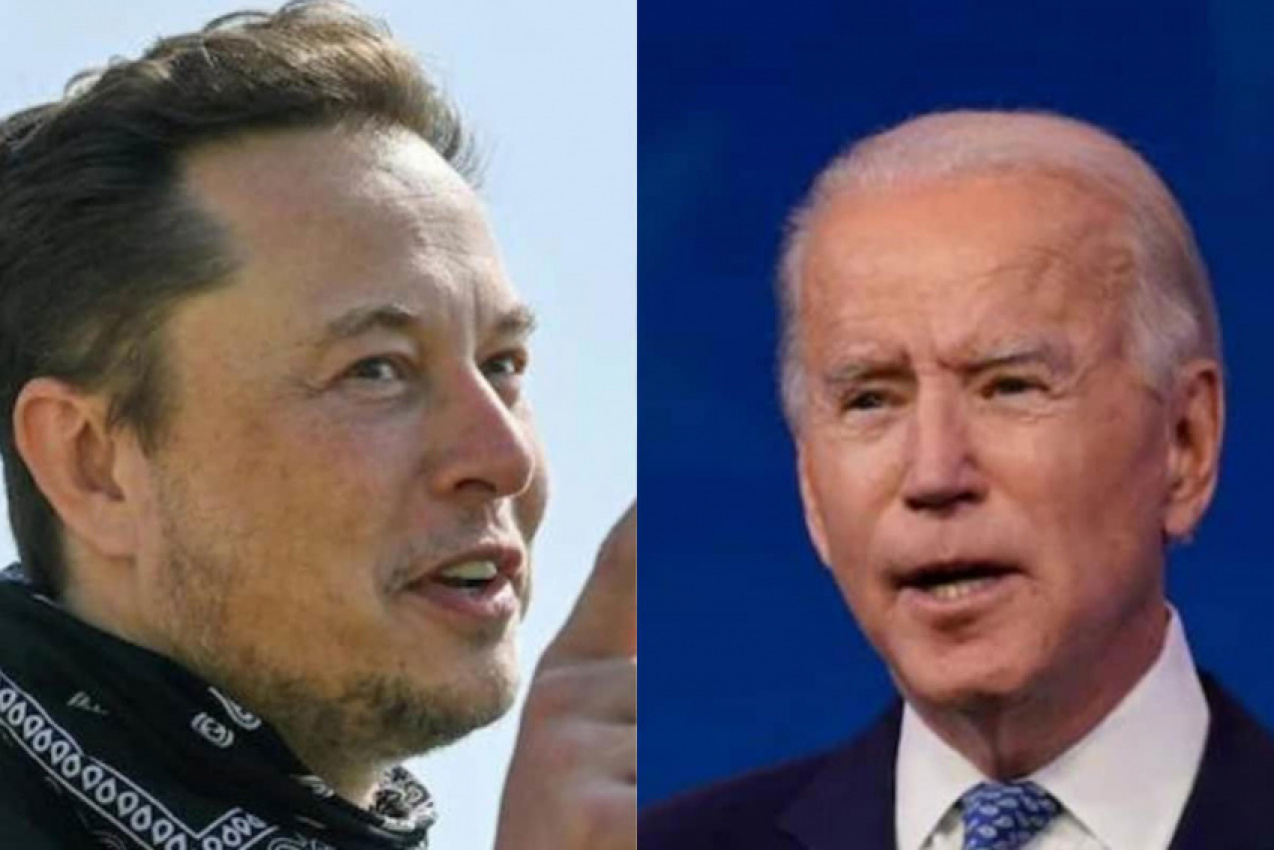 autos, cars, ford, tesla, elon musk corrects joe biden on twitter, says tesla invested more in ev than ford, gm combined