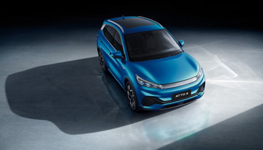 autos, byd, cars, bev, byd han, electric vehicle, ev, sime darby, vantage, byd announces the atto 3 crossover for singapore