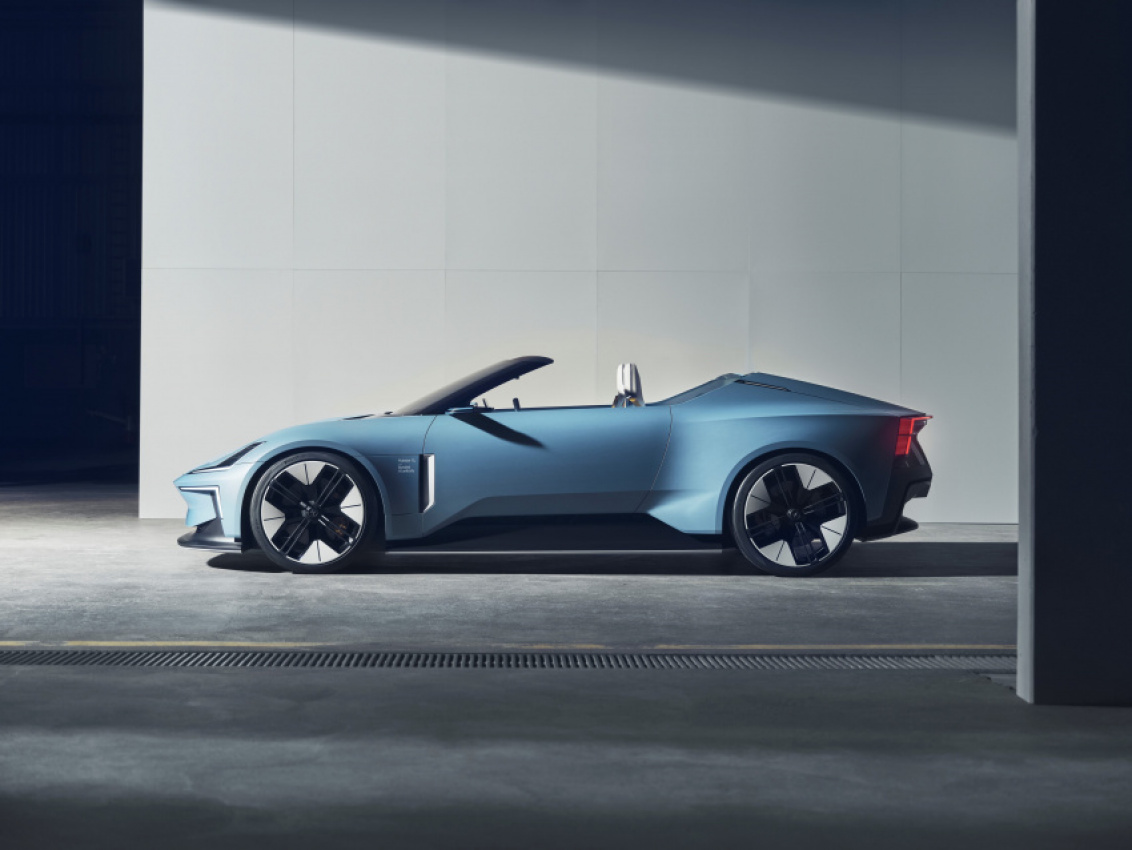 news, polestar, cars, polestar o2 concept ev lets you fly a drone while you drive — yes, really