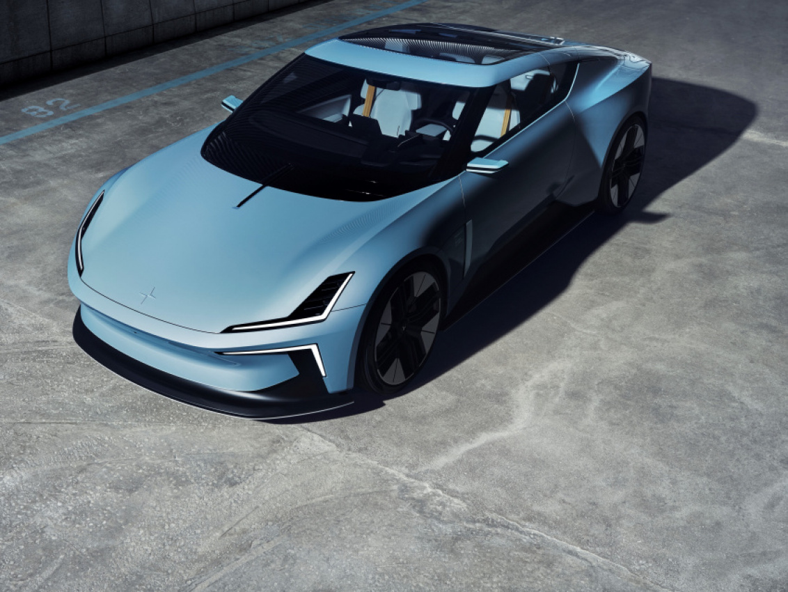 news, polestar, cars, polestar o2 concept ev lets you fly a drone while you drive — yes, really