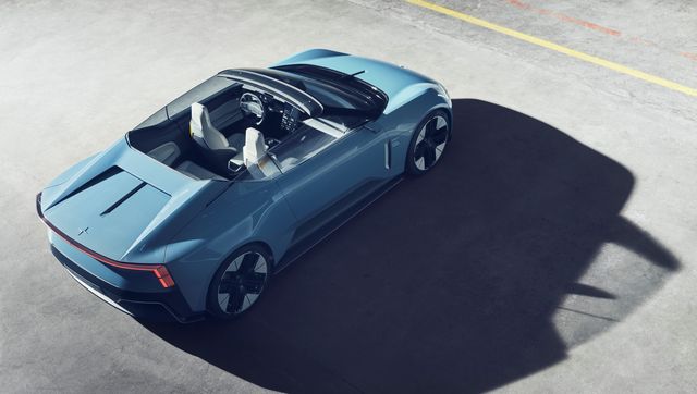 autos, cars, news, polestar, polestar o2 electric roadster concept has its own drone
