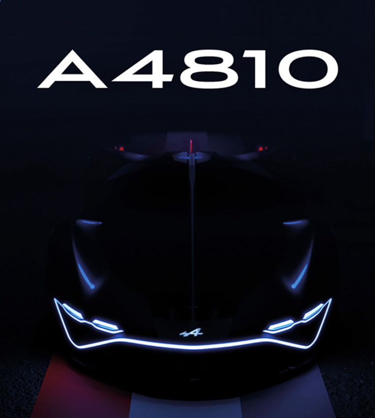 autos, cars, hypercar, news, alpine, alpine concepts, concepts, hydrogen, supercar, teaser, alpine a4810 ied-designed supercar concept teased with hydrogen power