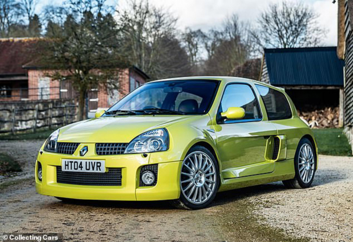 autos, cars, renault, that's a lot of money for a renault clio! early 2000s hot hatch with just 17,000 miles on the clock sells for a world record £90,000