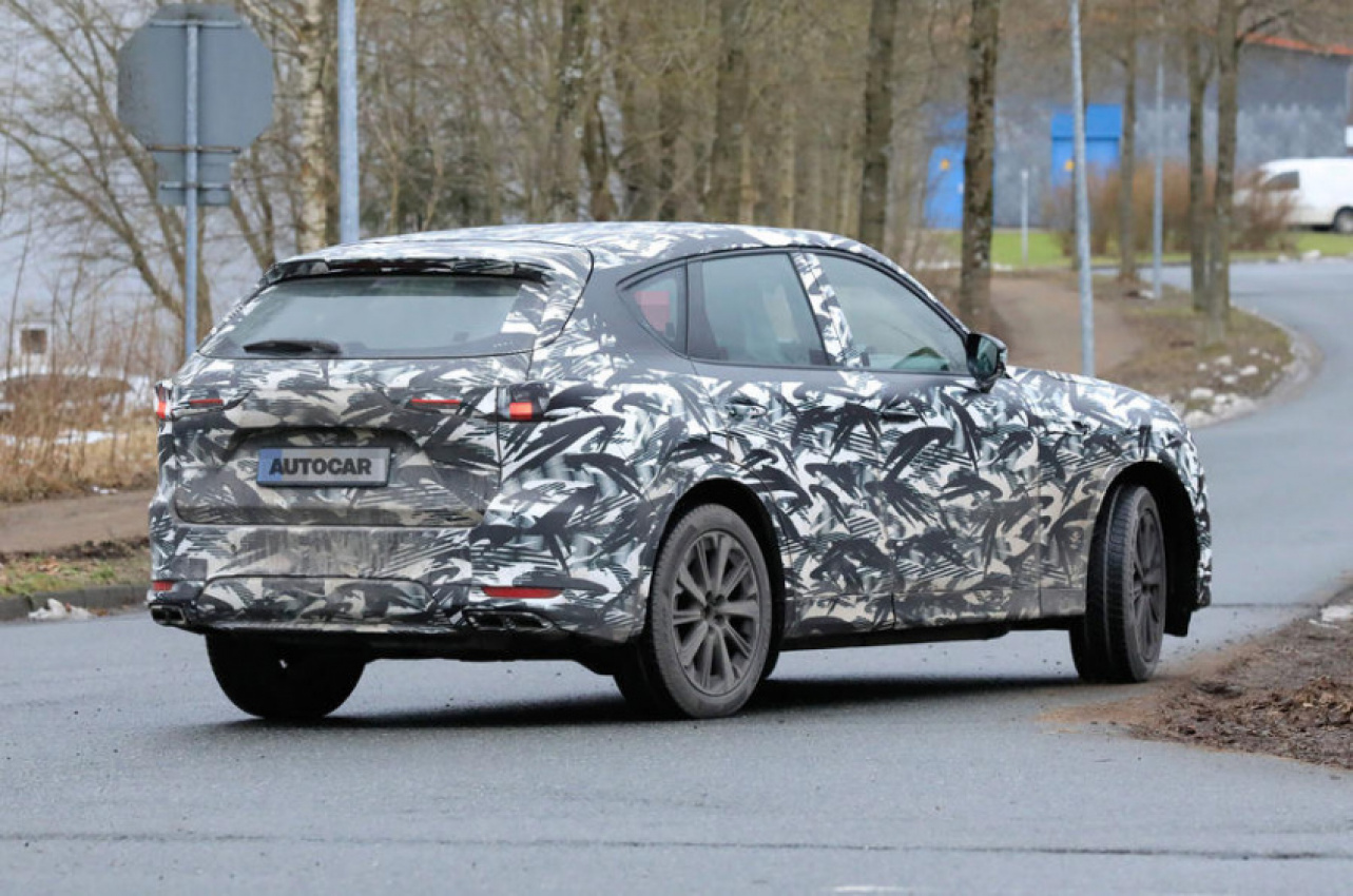 autos, cars, electric vehicle, hp, mazda, car news, new cars, new 2022 mazda cx-60: front end of 300bhp phev previewed