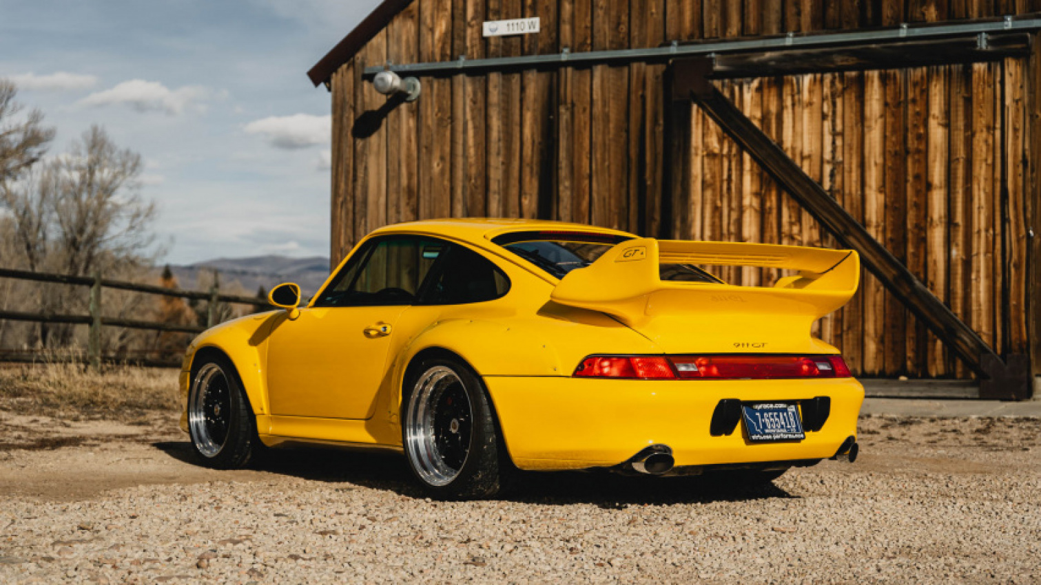 autos, cars, news, porsche, auction, porsche 911, porsche 911 turbo, tuning, used cars, this porsche 993 turbo just looks so damn cool in yellow