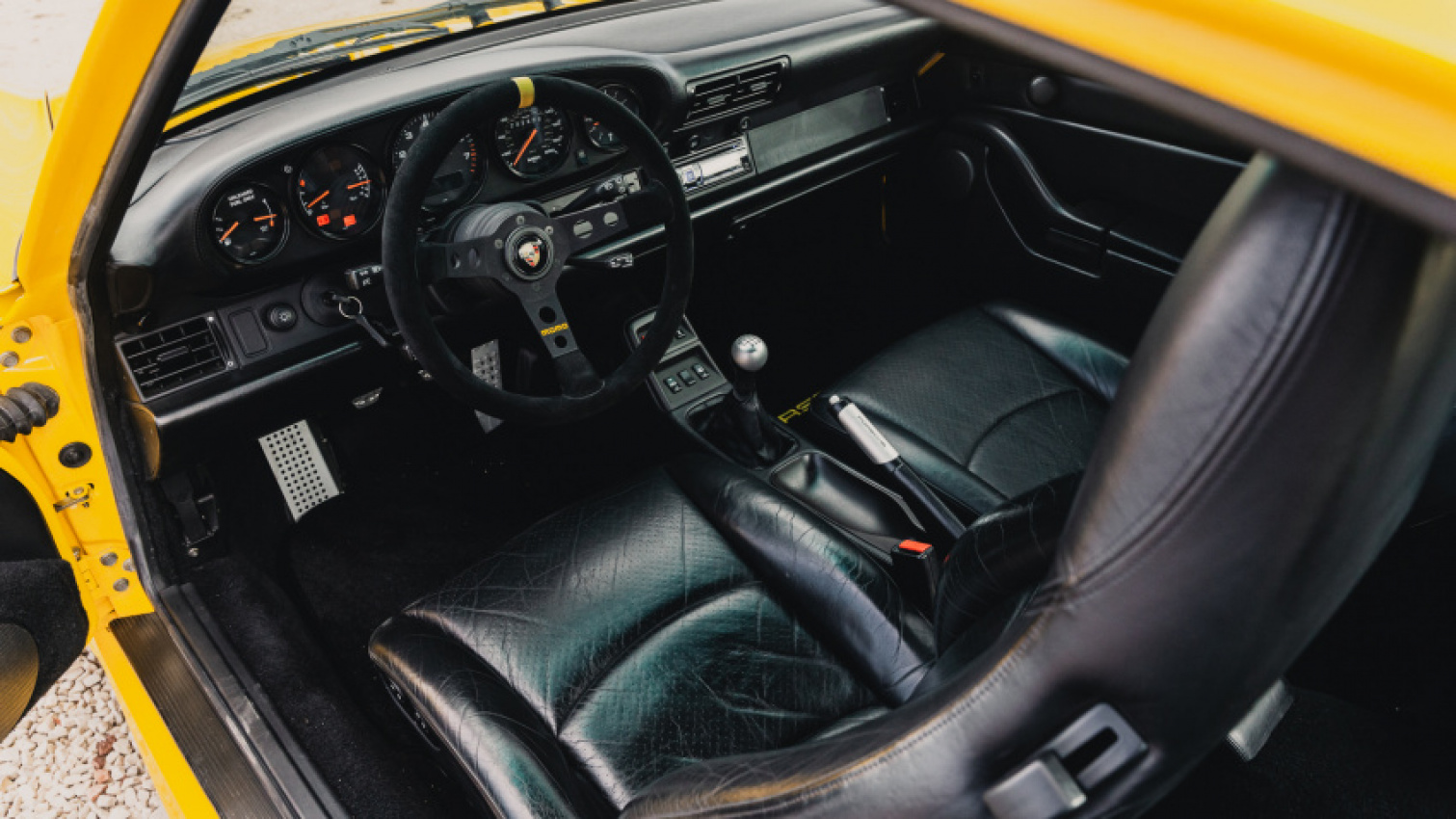 autos, cars, news, porsche, auction, porsche 911, porsche 911 turbo, tuning, used cars, this porsche 993 turbo just looks so damn cool in yellow