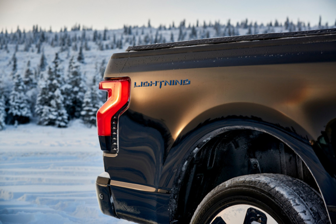 autos, cars, ford, news, electric vehicles, ford f-150, ford videos, trucks, video, ford f-150 lightning tackles icy alaska ahead of its launch this spring