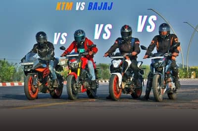 article, autos, cars, ktm, bajaj/ktm 250cc sibling rivalry settled in a drag race