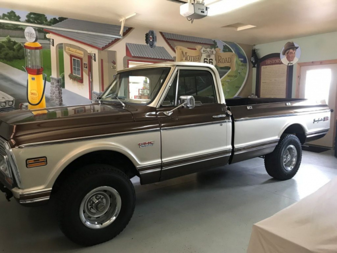autos, cars, gmc, american, asian, celebrity, classic, client, europe, exotic, features, gmc sierra, handpicked, luxury, modern classic, muscle, news, newsletter, off-road, sports, trucks, 1972 gmc sierra grande is a mocha delight with a powerful punch