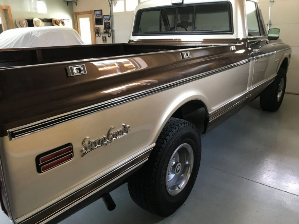 autos, cars, gmc, american, asian, celebrity, classic, client, europe, exotic, features, gmc sierra, handpicked, luxury, modern classic, muscle, news, newsletter, off-road, sports, trucks, 1972 gmc sierra grande is a mocha delight with a powerful punch