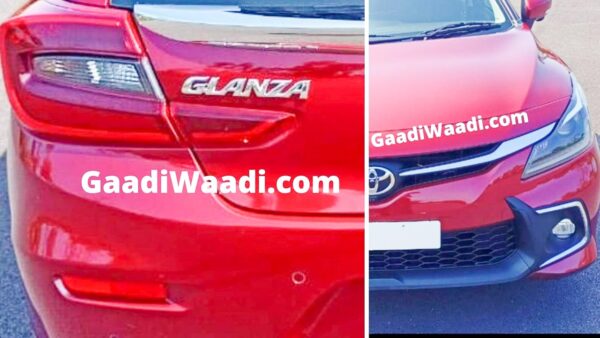 android, cars, reviews, toyota, android, new toyota glanza red colour arrives at dealer yard – variants leak