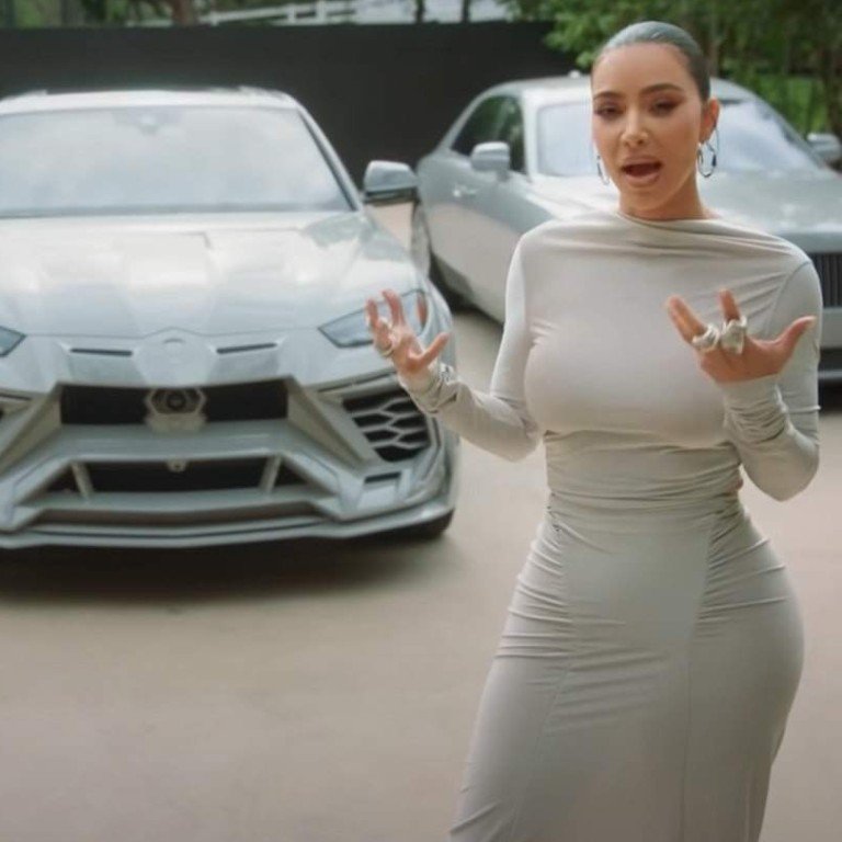 auto, car, lamborghini, maybach, rolls-royce, technology, inside kim kardashian’s us$3.8 million car collection, including a skims wrapped lamborghini, a fleet of five maybachs and a rolls-royce – in grey to match her california mansion