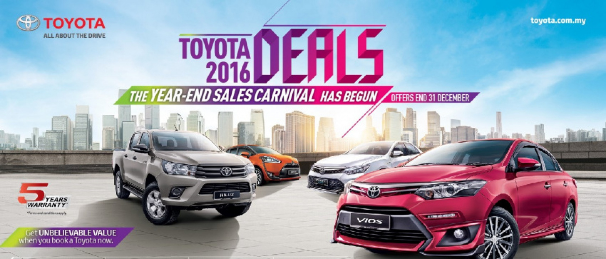 autos, car brands, cars, toyota, umw toyota, 2016 toyota year-end sales carnival