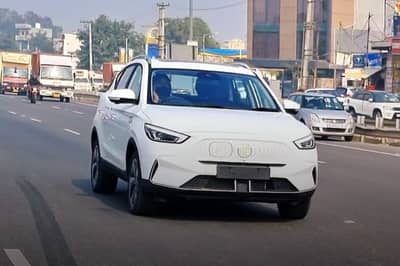 article, autos, cars, mg, article, mg zs, spy shot reveals an all new front-end on the upcoming mg zs ev, now thats a proper facelift